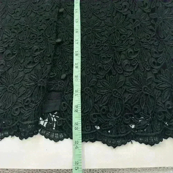 Talbots Size 16 Black Lace Jacket Women's Fully Lined - Picture 4 of 7